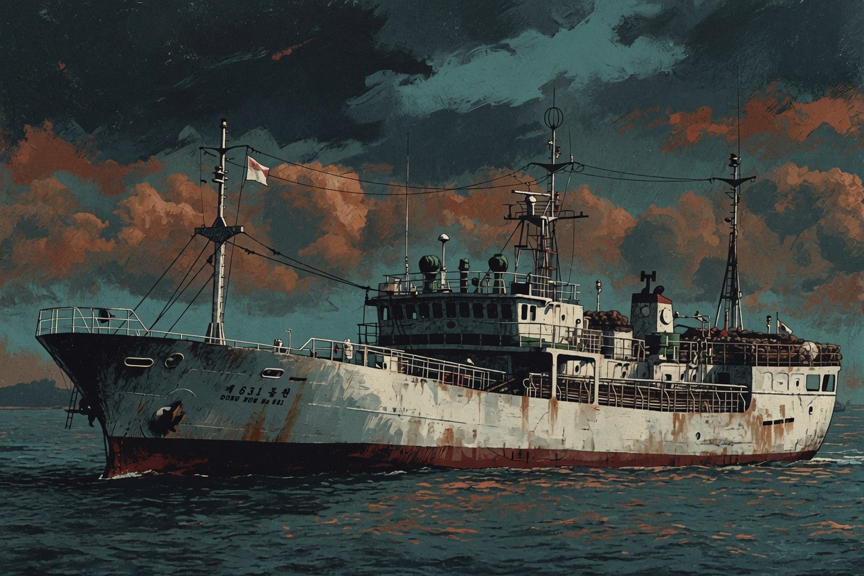 Ilustrasi kapal longline armada Dongwon
