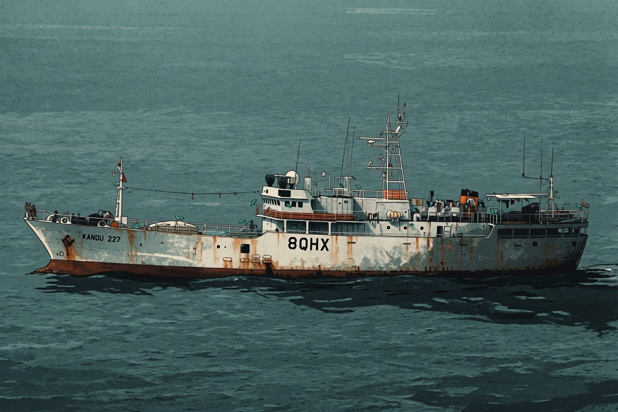 Ilustrasi kapal Longxing 629